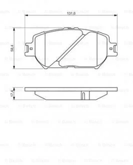 Тормозные колодки BOSCH 0986494418