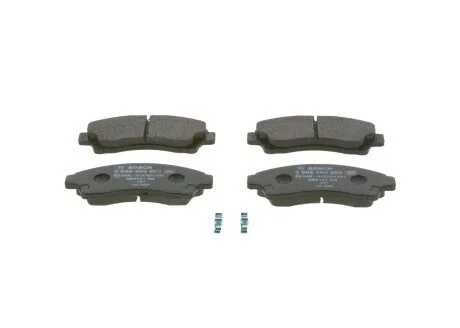 Комплект гальмівних колодок передн, MAZDA B-SERIE 2.2-2.6 01.85-06.99 BOSCH 0986494503 (фото 1)