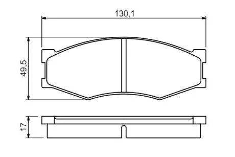 Гальмівні колодки, дискові BOSCH 0 986 494 541