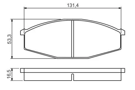 ГАЛЬМІВНІ КОЛОДКИ,ДИСКОВІ 0 986 494 566 BOSCH 0986494566
