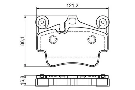 Тормозные колодки, дисковые BOSCH 0 986 494 567