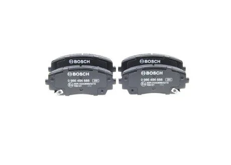 Тормозные колодки, дисковые BOSCH 0 986 494 688
