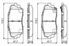 Тормозные колодки, дисковые BOSCH 0 986 494 688 (фото 7)