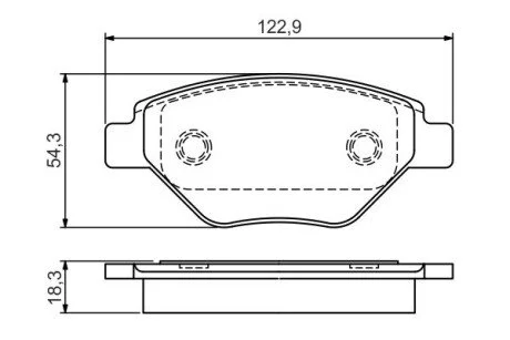 Колодки тормозные дисковые передние BOSCH 0986495069 (фото 1)
