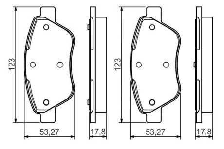 Гальмiвнi колодки к-кт. BOSCH 0986495102 (фото 1)