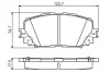 TOYOTA Колодки тормозные передн.Yaris 05-,Prius 09- BOSCH 0986495109 (фото 1)