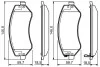 Колодки тормозные дисковые передние BOSCH 0986495117 (фото 1)