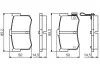 BOSCH HYUNDAI Тормозные колодки задние Sonata 91- 0986495121