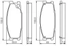 BOSCH MITSUBISHI К-т тормозных колодок передних Canter 0986495130