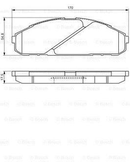 Гальмівні колодки (набір) BOSCH 0986495171 (фото 1)