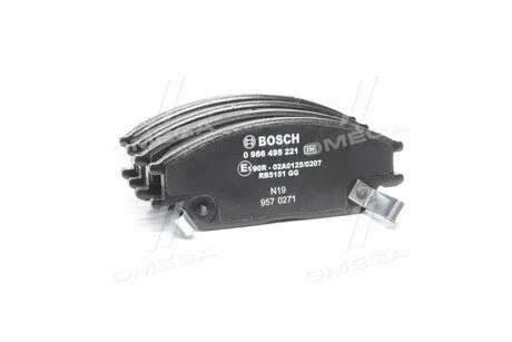 Гальмівні колодки дискові HYUNDAI Accent/Getz \'\'F \'\'1.5 CRDi \'\'05 PR2 BOSCH 0 986 495 221 (фото 1)