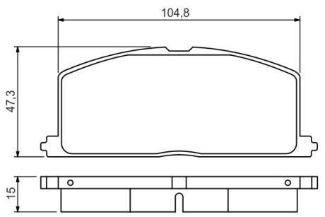 Гальмівні колодки дискові TOYOTA Celica/Corolla/Corona/Camri/Starlet \'\'F \'\'83-03 PR2 BOSCH 0986495234 (фото 1)