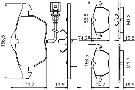 Тормозные колодки BOSCH 0986495249 (фото 1)