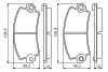 Тормозные колодки задн. RENAULT 21, 25, Espace 1,6-2,9 BOSCH 0986495270 (фото 5)