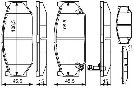 SUZUKI Тормозные колодки передн.Swift III 05- BOSCH 0986495308