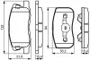 BOSCH MITSUBISHI Колодки тормозные передн Colt -12 0986495313