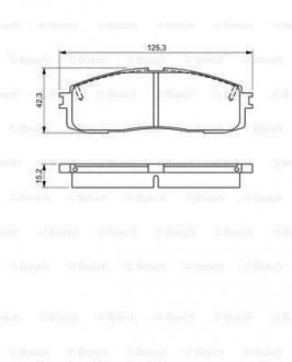 TOYOTA Тормозные колодки передн.Lexus RX 09- BOSCH 0986495330 (фото 1)