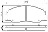 BOSCH TOYOTA Тормозные колодки пер. Land Cruiser -96 0986495339