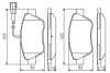 FIAT Тормозная колодка передн.Doblo 1.3D,Idea 04- BOSCH 0986495342 (фото 1)