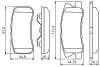 Тормозные колодки MITSUBISHI Grandis/Montero/Pajero/Shogun BOSCH 0986495357 (фото 1)