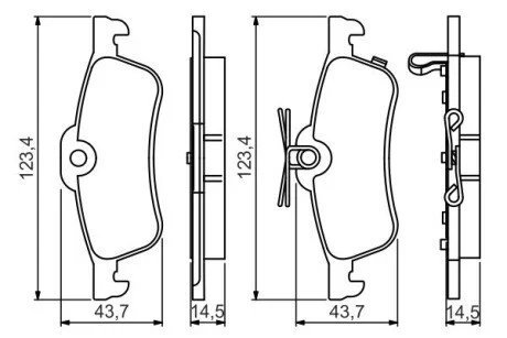 Колодки тормозные дисковые передние BOSCH 0986495359 (фото 1)