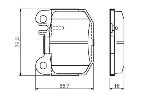 Тормозные колодки задн.(без датч.) DB W163 (ML-klasse) BOSCH 0986495440 (фото 1)