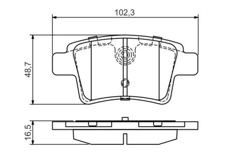 Колодки гальмівні дискові BOSCH 0986495448 (фото 1)
