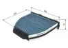 Фильтр салона антибактери. DB C W204 03/07-, E W212 03/09-, GLK X204 05/05- BOSCH 0 986 628 500 (фото 5)