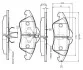Комплект гальмівних колодок, дискове гальмо BOSCH 0986TB2030 (фото 1)