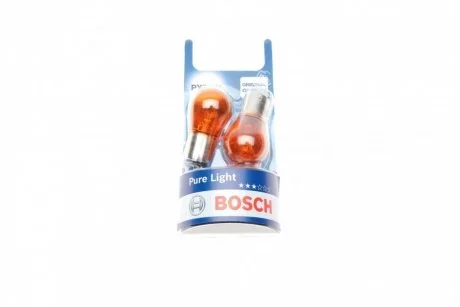Автолампа (12V 21W PY21W PURE LIGHT 2 шт) BOSCH 1 987 301 018