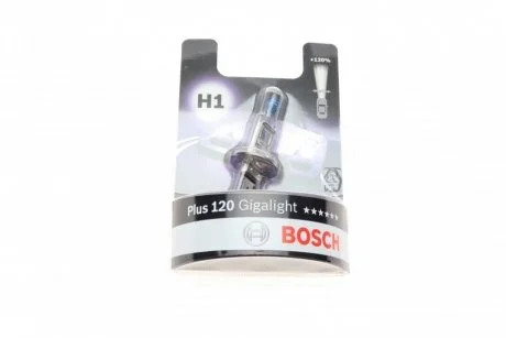 Автолампа (12V 55W H1 GIGALIGHT 120 блистер) BOSCH 1 987 301 108