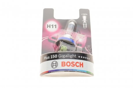 Лампа H11 12V 55W Plus 150 Gigalight - кратн. 10 шт BOSCH 1 987 301 138 (фото 1)