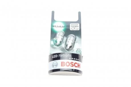Лампа___ LED Retrofit W5W к-т 2 шт - кратн. 20 шт BOSCH 1987301505