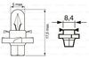 ЛАМПА STANDARD 12V WV BOSCH 1 987 302 236 (фото 6)