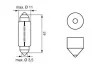 Лампа 24V софитные C5W24V 5W SV8.5-8 (выр-во) BOSCH 1 987 302 520 (фото 5)