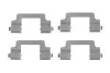 BOSCH LAND ROVER К-т установочный пер. торм. колодок Discovery  04-, Range Rover 1987474455