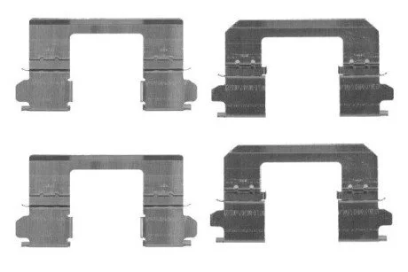 Установочный к-кт. торм. кол. NISSAN QASHQAI 07- BOSCH 1987474461