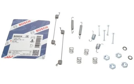 Монтажный к-кт тормозных колодок BOSCH 1987475116