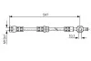 BOSCH MAZDA Шланг тормозной передн. 626 -91 1987476542