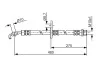 BOSCH TOYOTA Тормозной шланг передн. RAV 4 94- 1987476758