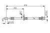 BOSCH CITROEN Шланг тормозной пер. лев.C1, TOYOTA  AYGO 1987476780