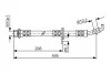 Тормозной шланг 495mm LEXUS/TOYOTA ES300/RX300/Avalon/Camry ''2,0-3,0''91-05 1987476963