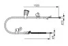 BOSCH Трос ручного тормоза лев. TOYOTA YARIS -05 1987477918