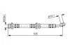 BOSCH NISSAN Шланг тормозной передн. VANETTA CARGO  95- 1987481025