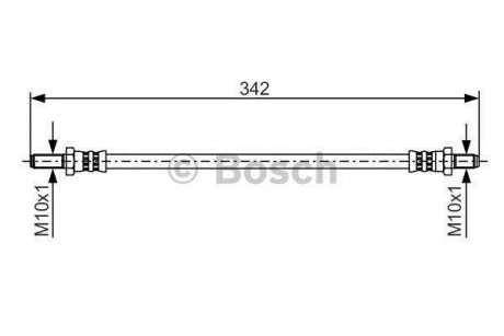 Шланг гальмівний BOSCH 1987481348