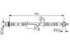 BOSCH  TOYOTA Шланг торм. передн. лев. CORALLA, AURIS, VERSO 07- 1987481641