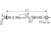 BOSCH TOYOTA Шланг торм. передн. лев. AVENSIS 08- 1987481656