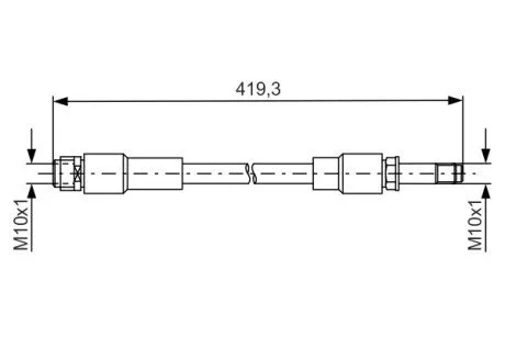 Тормозной шланг задн. W176, W246, C117 BOSCH 1987481674