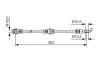 BOSCH FORD Шланг торм. передний Ranger 99- 1987481A46