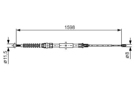 Трос зупиночних гальм BOSCH 1 987 482 379